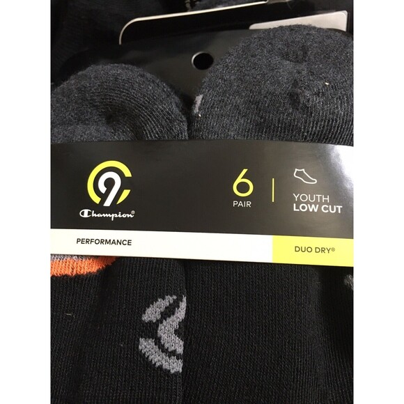 Champion Socks Youth Low Cut sz 9-2.5 Medium 9 Packs 6 Pairs Each 54 Pairs - Picture 2 of 8